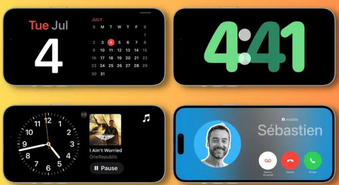 化州苹果手机维修分享iOS17横屏充电待机显示有什么好处 