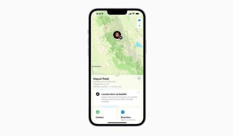 化州苹果14维修分享iPhone14系列中 FindMy功能通过卫星分享位置方法教程 